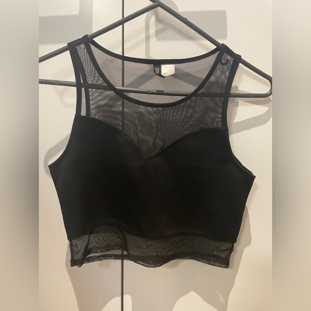 Sheer Sweet Heart Crop Top